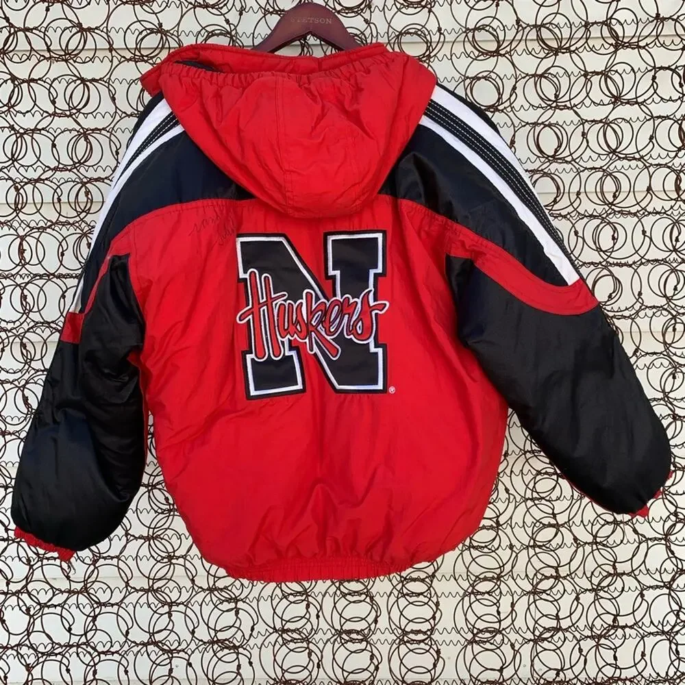 Vintage SIGNED Nebraska Huskers Starter Jacket